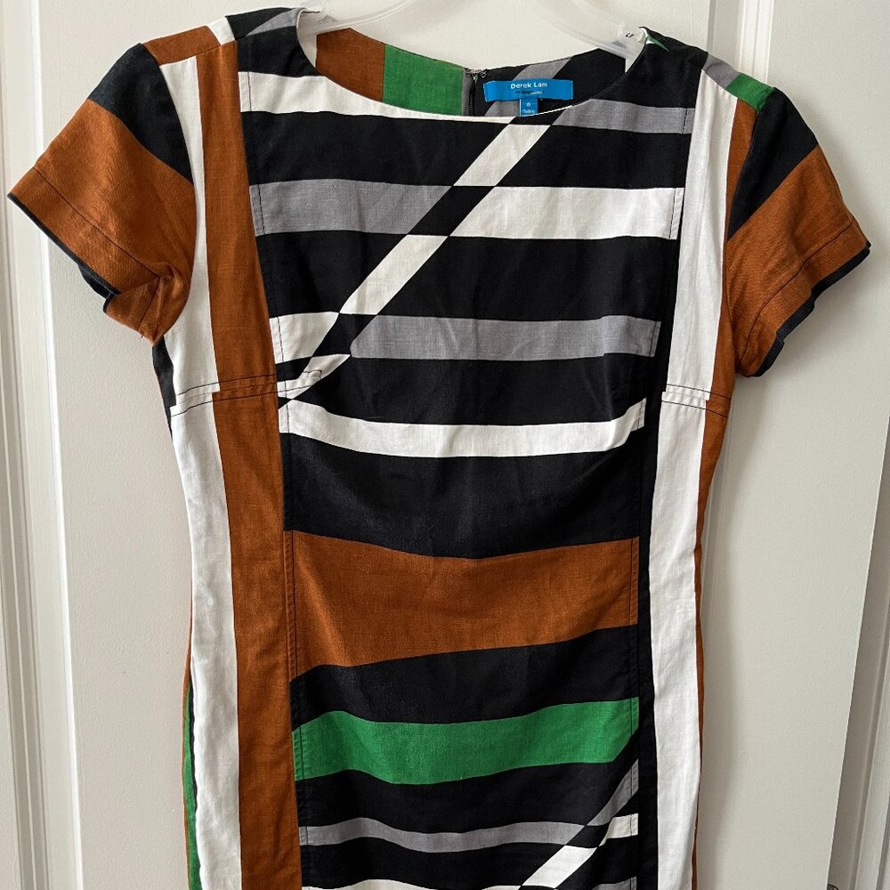 Derek Lam for Design Nation Size 6 -Tribal Print? black, white, green, grey, tan